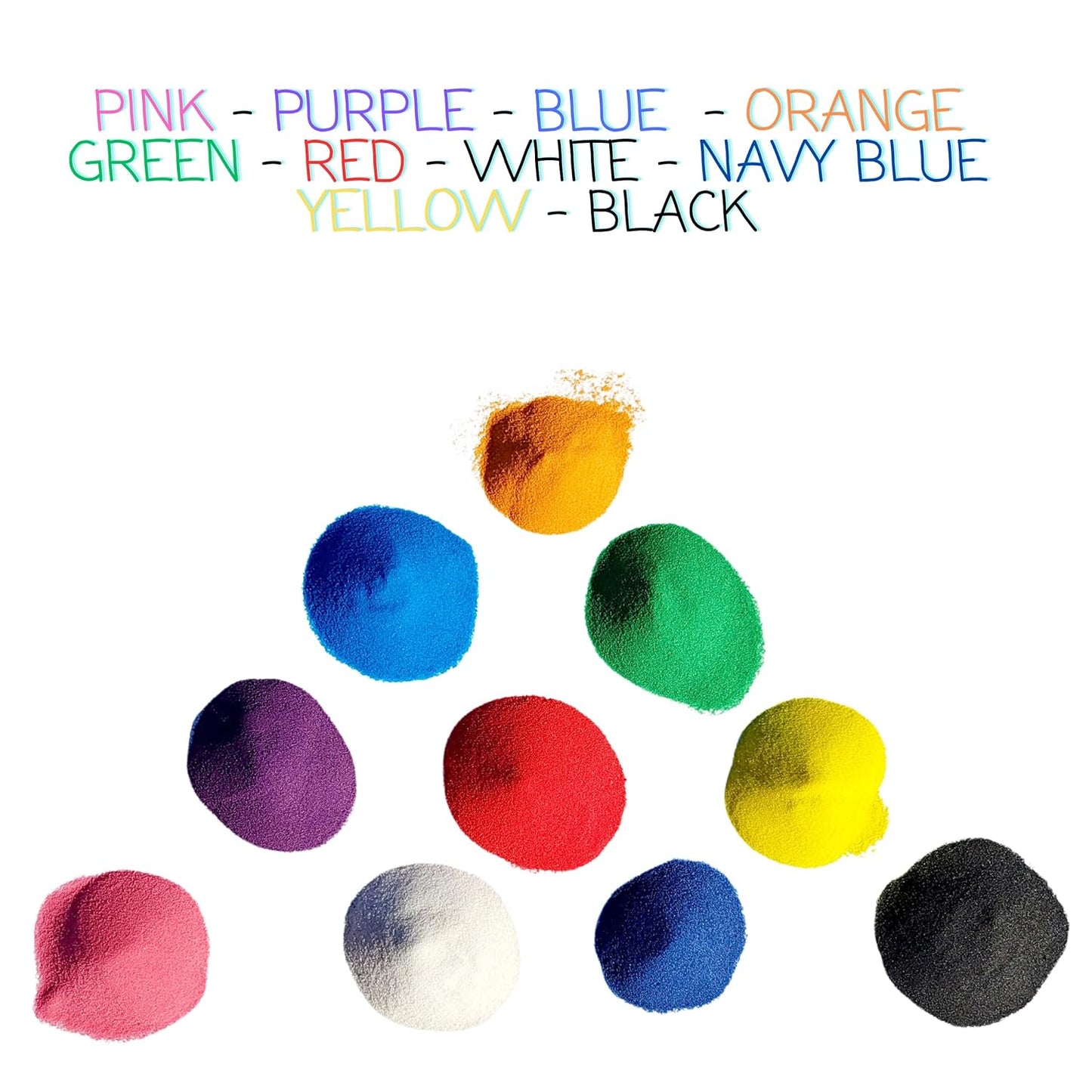 Colored Sand for Crafts, Play Sand, Arts and Crafts, Sand, Bulk Play Sand, Sand Art Kit, Sensory Sand, Sand for Sand Art 7.5lbs