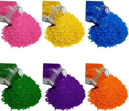Rainbow Colored Sensory Rice – 6 lb Bulk Sensory Bin Filler