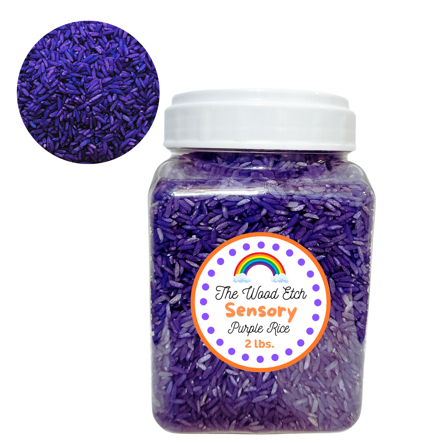 2 LB. Colored Sensory Rice