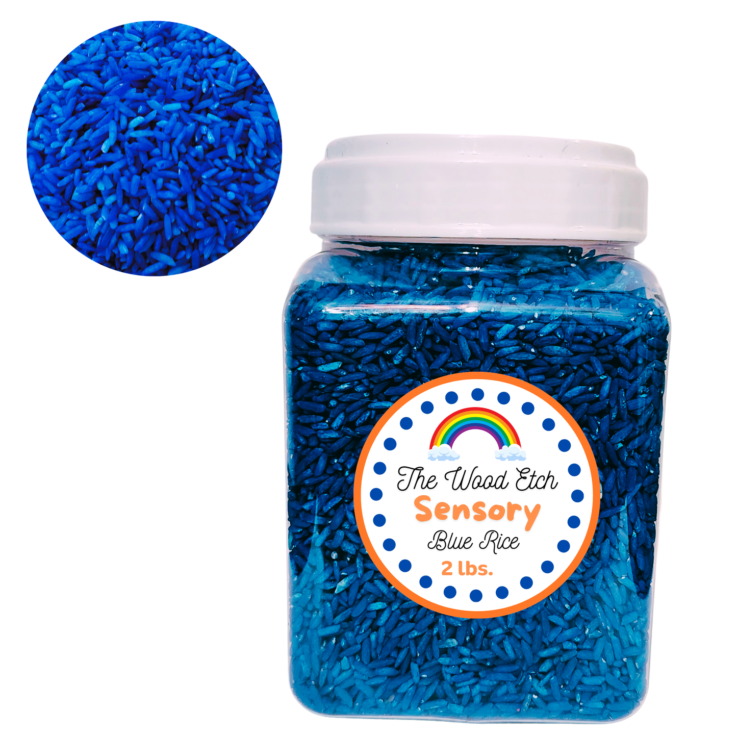 2 LB. Colored Sensory Rice