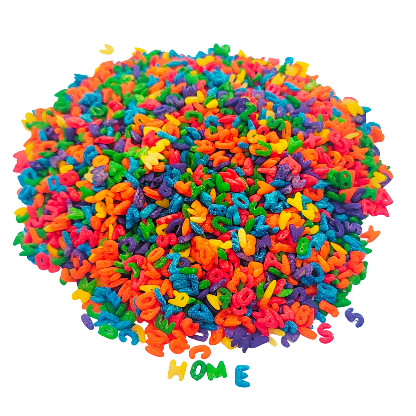 Sensory Learning Alphabet Colored Pasta