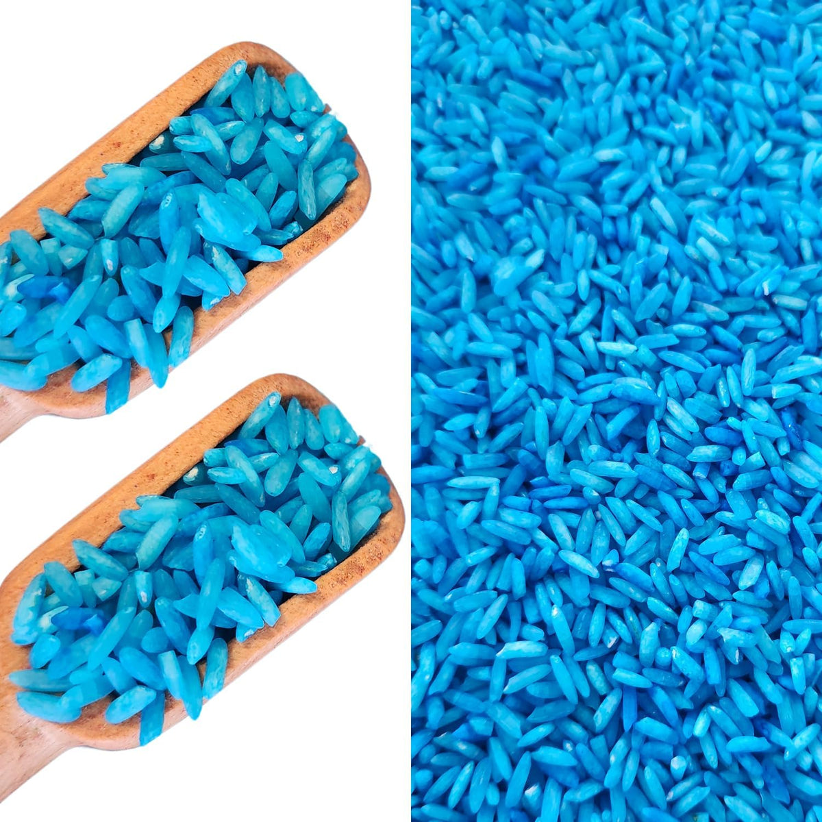 Blue Colored Sensory Rice – 2 lb Sensory Bin Filler
