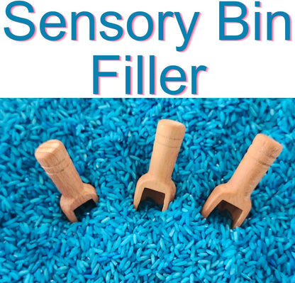 Blue Colored Sensory Rice – 2 lb Sensory Bin Filler