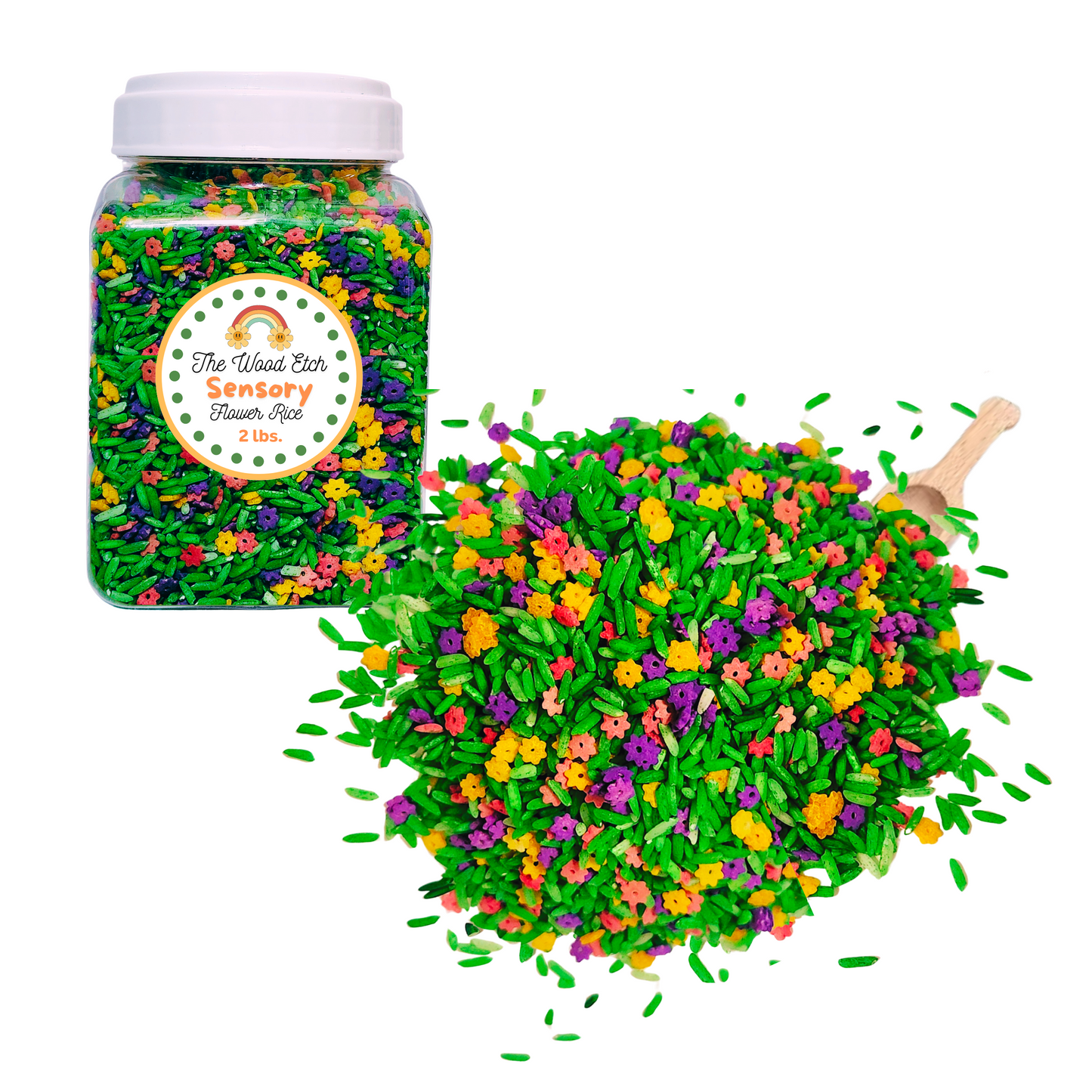 Sensory Bin Filler, Rainbow Rice for Art & Craft