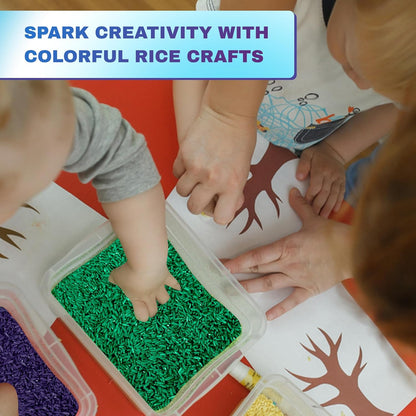 6lbs. Colored Rice for Sensory Learning Open End Toys