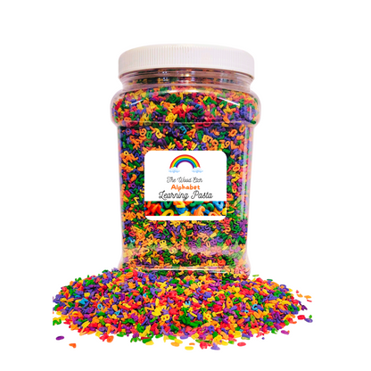 Sensory Learning Alphabet Colored Pasta