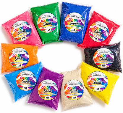 Rainbow Colored Sand Art Kit – 10 lb Bulk Craft & Sensory Sand