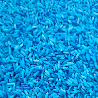 Blue Colored Sensory Rice – 2 lb Sensory Bin Filler