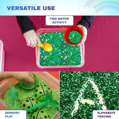 Sensory Bin Filler, Rainbow Rice for Art & Craft