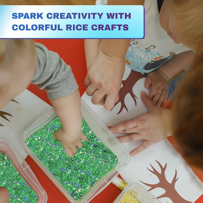 Sensory Bin Filler, Rainbow Rice for Art & Craft