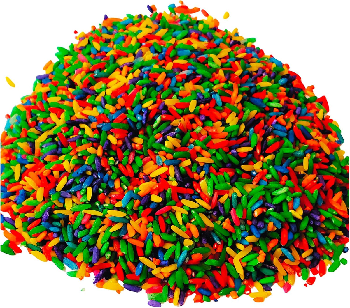 Primary Colors Sensory Rice – 2 lb Sensory Bin Filler