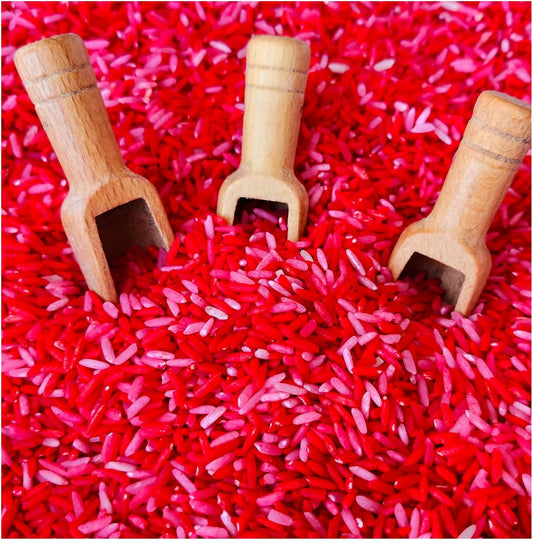 Red Colored Sensory Rice – 2 lb Sensory Bin Filler